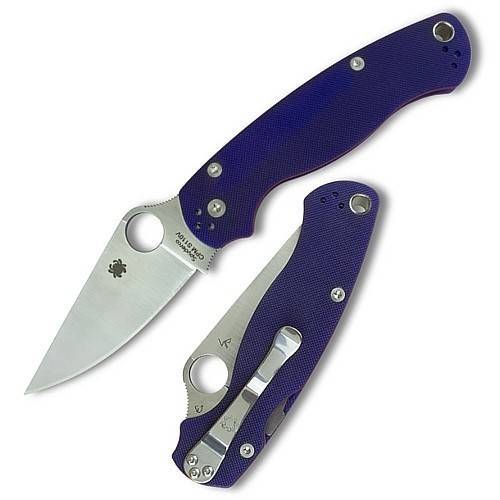 Складной нож Spyderco Para Military 2 Dark Blue - 81GPDBL2 фото 3 Складной нож Spyderco Para Military 2 Dark Blue - 81GPDBL2 фото 3