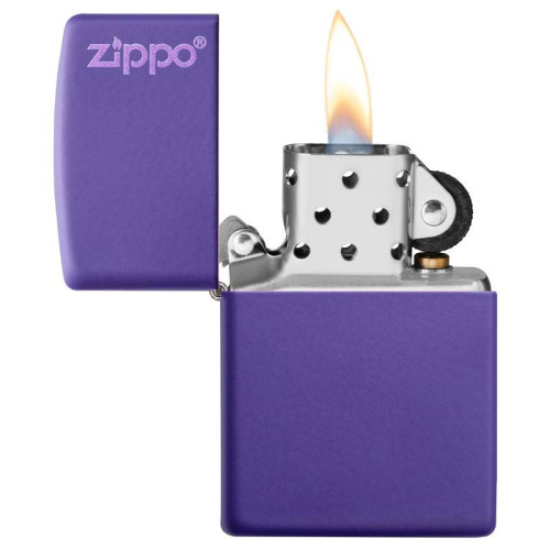 499 ZIPPO ЗажигалкаLogo Classic с покрытием Purple Matte фото 3 499 ZIPPO ЗажигалкаLogo Classic с покрытием Purple Matte фото 3