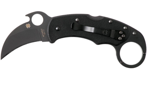 96 Spyderco Складной нож керамбит Karahawk All Black - Spyderco 170GBBKP фото 11 96 Spyderco Складной нож керамбит Karahawk All Black - Spyderco 170GBBKP фото 11