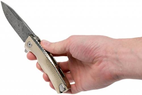 Складной нож Lion Steel ROK DD GL Damascus Gold фото 12 Складной нож Lion Steel ROK DD GL Damascus Gold фото 12