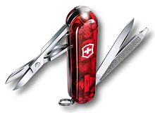 Нож перочинный Victorinox SwissLite Ruby 0.6228.T 58мм 7 функций полупрозрачный красный