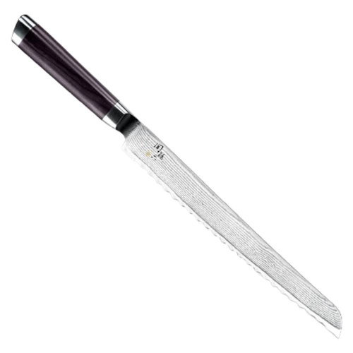 Кухонный нож для хлеба Seki Magoroku Damascus 240мм Кухонный нож для хлеба Seki Magoroku Damascus 240мм