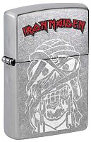 Зажигалка ZIPPO Iron Maiden с покрытием Street Chrome